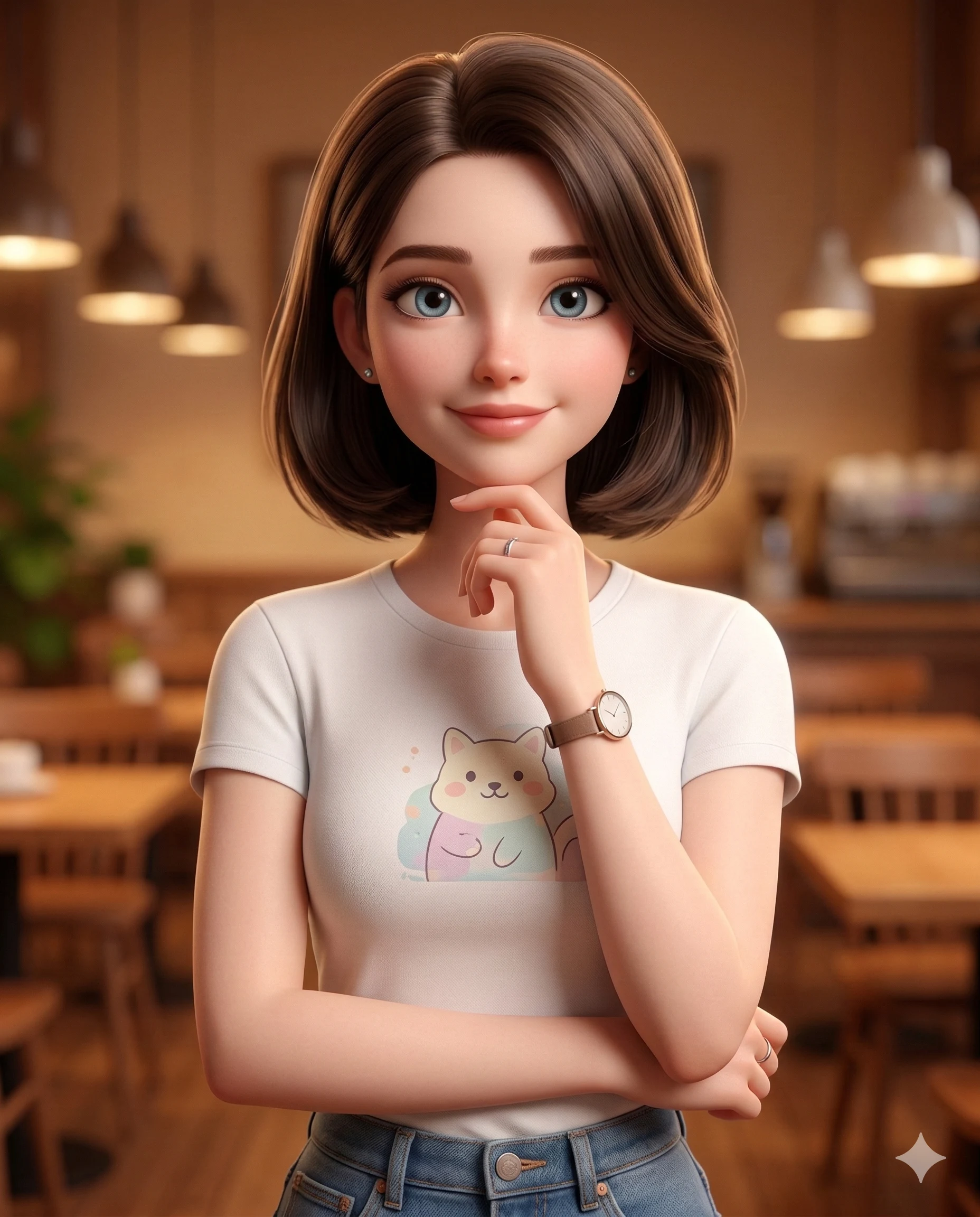 Portrait animé style Pixar/Disney