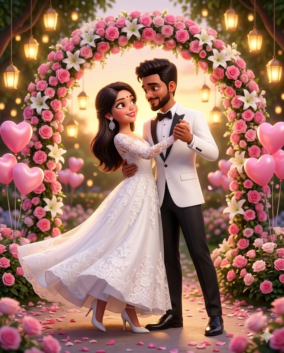 Mariage joyeux style Disney-Pixar